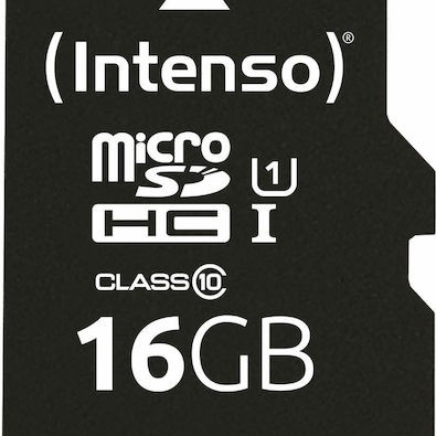 Intenso Performance R90 microSDHC 16GB Class 10 U1 με αντάπτορα