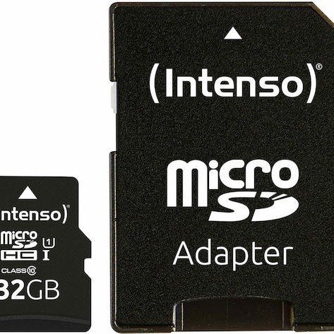 Intenso Performance R90 microSDHC 32GB Class 10 U1 UHS-I με αντάπτορα