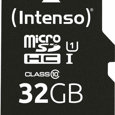 Intenso Performance R90 microSDHC 32GB Class 10 U1 UHS-I με αντάπτορα