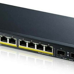 Zyxel GS1100-10HP-EU0102F v2 Managed L2 PoE Switch με 8 Θύρες Gigabit (1Gbps) Ethernet