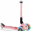 Globber Παιδικό Πατίνι Αναδιπλούμενο Junior Foldable Fantasy Lights Τρίτροχο για 2+ Ετών Ροζ
