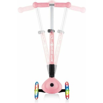 Globber Παιδικό Πατίνι Αναδιπλούμενο Junior Foldable Fantasy Lights Τρίτροχο για 2+ Ετών Ροζ