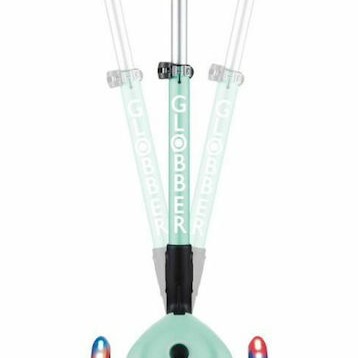 Globber Παιδικό Πατίνι Αναδιπλούμενο Junior Foldable Fantasy Lights Τρίτροχο για 2+ Ετών Τιρκουάζ