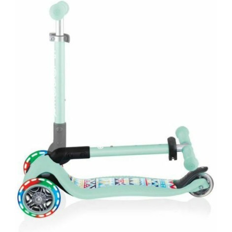 Globber Παιδικό Πατίνι Αναδιπλούμενο Junior Foldable Fantasy Lights Τρίτροχο για 2+ Ετών Τιρκουάζ