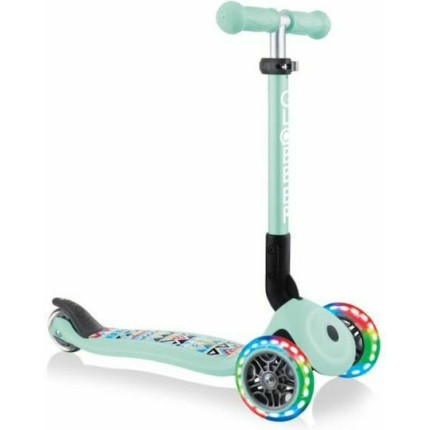 Globber Παιδικό Πατίνι Αναδιπλούμενο Junior Foldable Fantasy Lights Τρίτροχο για 2+ Ετών Τιρκουάζ