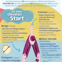 Pelikan Griffix Διαβήτης με Μύτη Μωβ