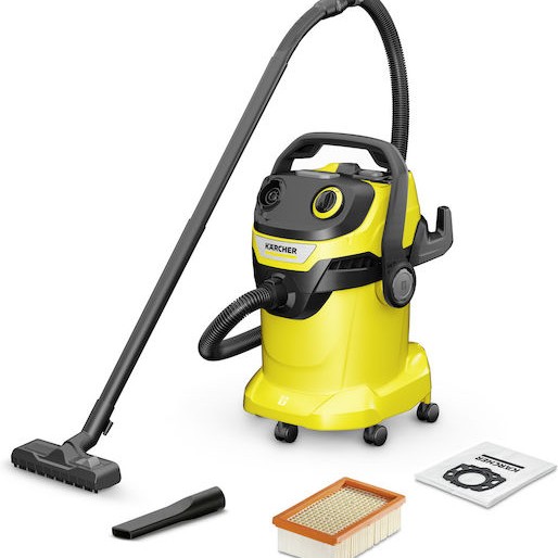 Karcher WD 5 V-25/5/22 Σκούπα Υγρών / Στερεών 1100W με Πλαστικό Κάδο 25lt