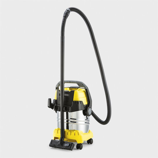 Karcher WD 5 S Σκούπα Υγρών / Στερεών 1100W με Ανοξείδωτο Κάδο 25lt
