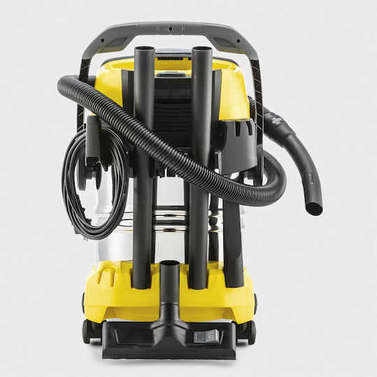 Karcher WD 5 S Σκούπα Υγρών / Στερεών 1100W με Ανοξείδωτο Κάδο 25lt