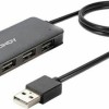 Lindy USB 2.0 Hub 4 Θυρών με σύνδεση USB-A Γκρι