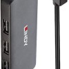 Lindy USB 2.0 Hub 4 Θυρών με σύνδεση USB-A Γκρι