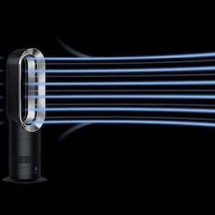 Dyson Air Multiplier AM09 Κεραμικό Αερόθερμο Δωματίου Δαπέδου 2000W