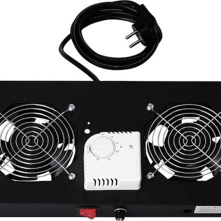 Digitus Ράφι με 2 Ανεμιστήρες για Rack 19