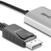 Lindy Μετατροπέας DisplayPort male σε HDMI female Γκρι 1τμχ (41094)