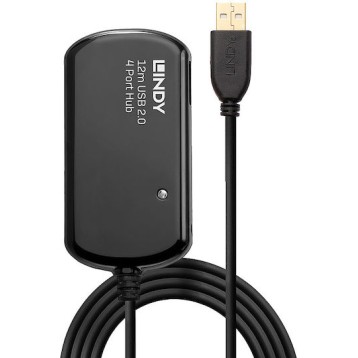 Lindy USB 2.0 Hub 4 Θυρών με σύνδεση USB-A