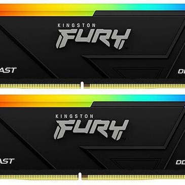 Kingston Fury Beast DDR4 32GB RAM με 2x16GB Modules και Ταχύτητα 3200 για Desktop