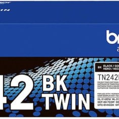 Brother TN-242BK Γνήσιο Toner Laser Εκτυπωτή Μαύρο 2500 Σελίδων (TN-242BKTWIN)