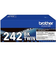 Brother TN-242BK Γνήσιο Toner Laser Εκτυπωτή Μαύρο 2500 Σελίδων (TN-242BKTWIN)