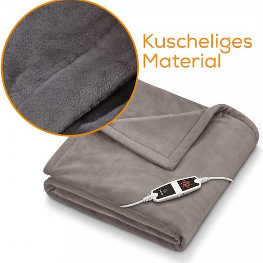 Beurer XXL HD 150 Υπέρδιπλη Ηλεκτρική Κουβέρτα Πλενόμενη Taupe 150W 200x150εκ.