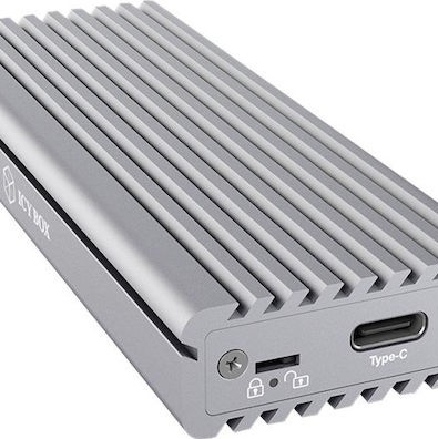 Icy Box Θήκη για Σκληρό Δίσκο M.2 PCI Express NVME με σύνδεση Type-C σε Γκρι χρώμα