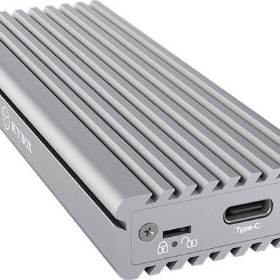 Icy Box Θήκη για Σκληρό Δίσκο M.2 PCI Express NVME με σύνδεση Type-C σε Γκρι χρώμα