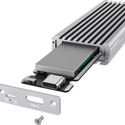 Icy Box Θήκη για Σκληρό Δίσκο M.2 PCI Express NVME με σύνδεση Type-C σε Γκρι χρώμα