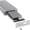 Icy Box Θήκη για Σκληρό Δίσκο M.2 PCI Express NVME με σύνδεση Type-C σε Γκρι χρώμα
