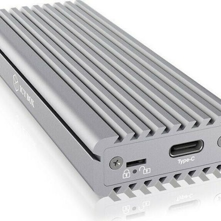 Icy Box Θήκη για Σκληρό Δίσκο M.2 PCI Express NVME με σύνδεση Type-C σε Γκρι χρώμα