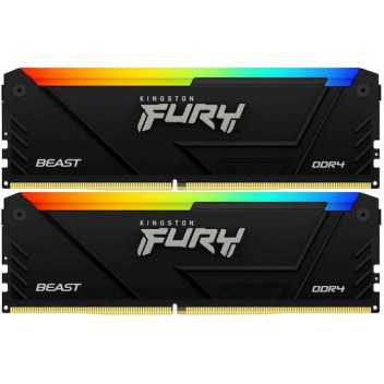 Kingston Fury Beast DDR4 16GB RAM με 2x8GB Modules και Ταχύτητα 3200 για Desktop