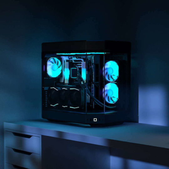 HYTE Y60 Gaming Midi Tower Κουτί Υπολογιστή με Πλαϊνό Παράθυρο Μαύρο