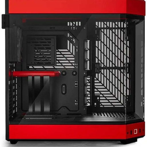 HYTE Y60 Midi Tower Κουτί Υπολογιστή με Πλαϊνό Παράθυρο Κόκκινο