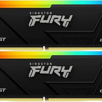 Kingston Fury Beast DDR4 32GB RAM με 2x16GB Modules και Ταχύτητα 3600 για Desktop