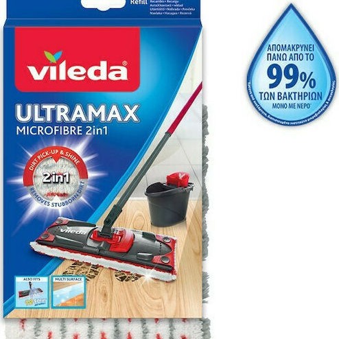 Vileda Ανταλλακτικό Παρκετέζα με Μικροίνες Ultramax Microfibre 2 in 1 155747