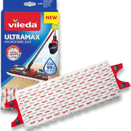 Vileda Ανταλλακτικό Παρκετέζα με Μικροίνες Ultramax Microfibre 2 in 1 155747