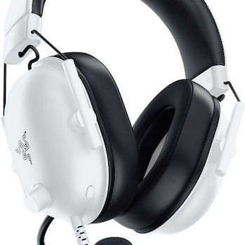 Razer BlackShark V2 X Over Ear Gaming Headset με σύνδεση 3.5mm Λευκό