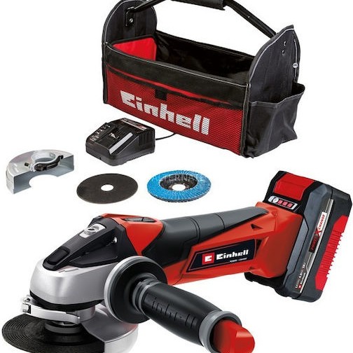 Einhell TE-AG 18/115 Li Τροχός 115mm Μπαταρίας 1x4Ah