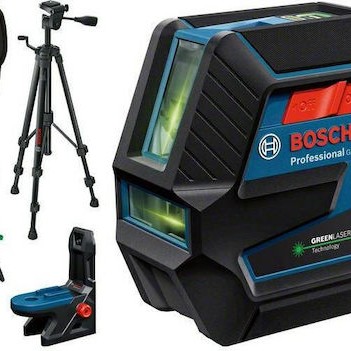 Bosch GCL 2-50 G Γραμμικό Αλφάδι Laser Πράσινης Δέσμης 1.5V με Εύρος Εργασίας 15m