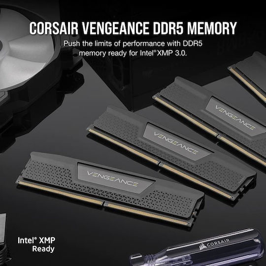 Corsair Vengeance DDR5 32GB RAM με 2x16GB Modules και Ταχύτητα 5600 για Desktop