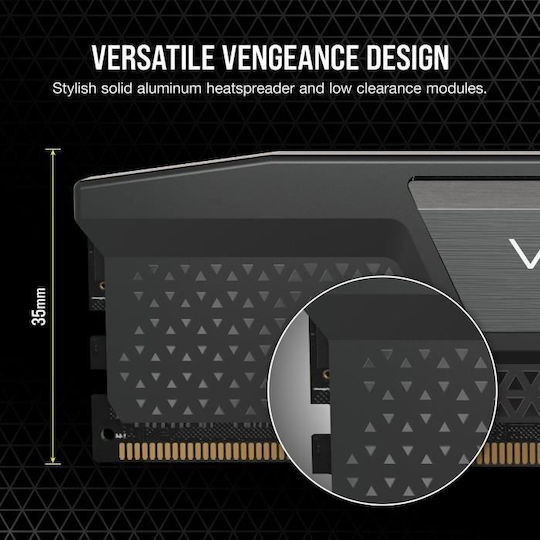 Corsair Vengeance DDR5 32GB RAM με 2x16GB Modules και Ταχύτητα 5600 για Desktop