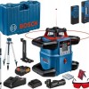 Bosch GRL 600 CHV Αυτορυθμιζόμενο Περιστροφικό Αλφάδι Laser Κόκκινης Δέσμης 18V με Εύρος Εργασίας 60m