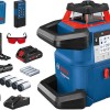 Bosch GRL 600 CHV Αυτορυθμιζόμενο Περιστροφικό Αλφάδι Laser Κόκκινης Δέσμης 18V με Εύρος Εργασίας 60m