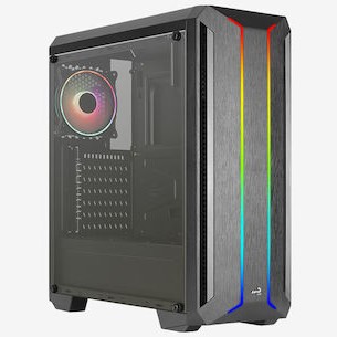 Aerocool Skyline Gaming Midi Tower Κουτί Υπολογιστή με RGB Φωτισμό Μαύρο