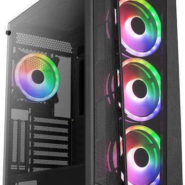Aerocool Prism ARGB Midi Tower Κουτί Υπολογιστή Μαύρο