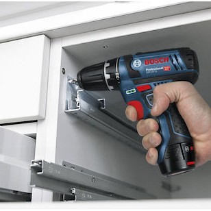 Bosch GSR 12V-15 Professional Δραπανοκατσάβιδο Μπαταρίας 12V 2x2Ah