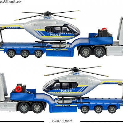 Majorette Truck & Airbus Police Helicopter Αστυνομικό