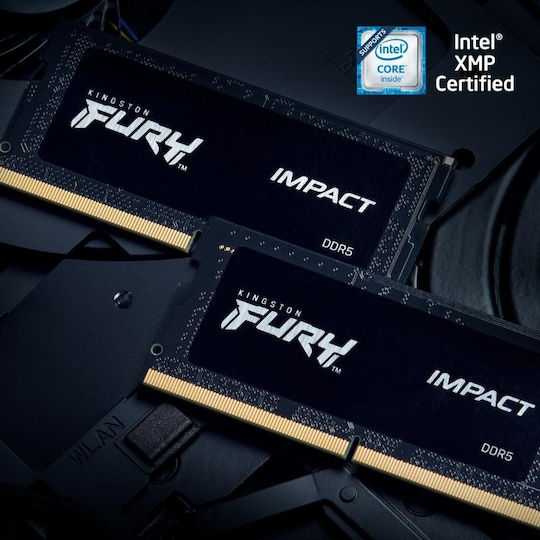 Kingston Fury Impact DDR5 με Module 1x8GB και Ταχύτητα 4800 για Laptop