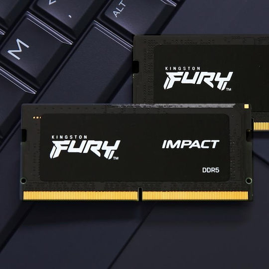 Kingston Fury Impact DDR5 με Module 1x8GB και Ταχύτητα 4800 για Laptop
