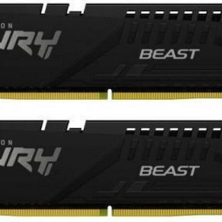 Kingston Fury Beast DDR5 16GB RAM με 2x8GB Modules και Ταχύτητα 5600 για Desktop