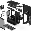 Fractal Design Meshify 2 Nano Gaming Mini Tower Κουτί Υπολογιστή με Πλαϊνό Παράθυρο Μαύρο
