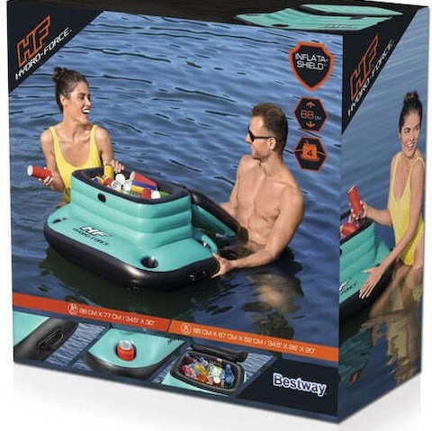 Bestway Φουσκωτή Θήκη Ποτού Τιρκουάζ 300εκ.